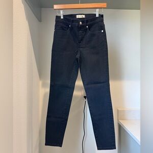 NWOT Madewell Black Skinny Jeans, size 26P